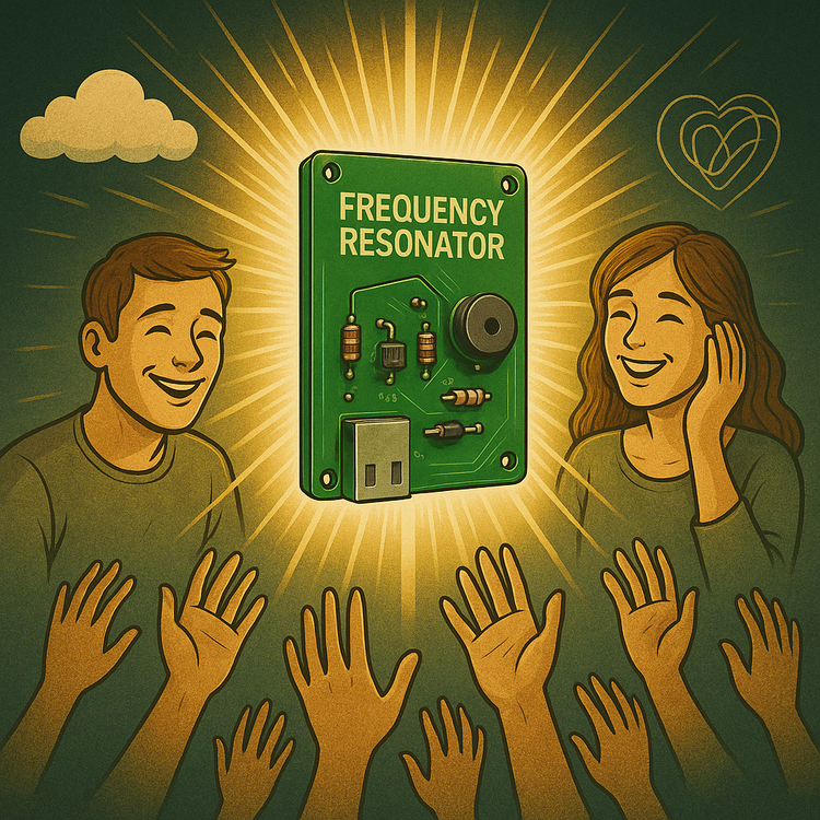 Glowwia™ - | Adjustable Frequency Generator | 7.83Hz Relaxation Aid